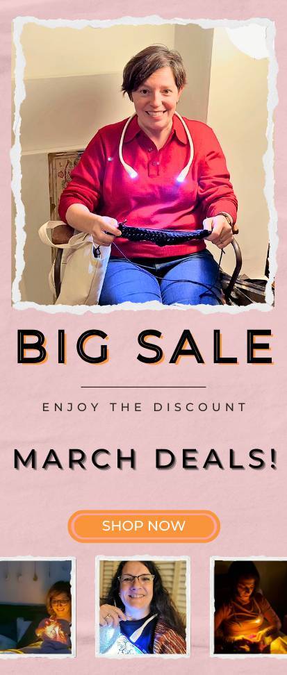 Knitting light sales